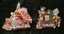 DisneyResort-Goofy&Pinocchio Parade Pins?Gingerbread House&ToyShop-Jumbo?LE 3600