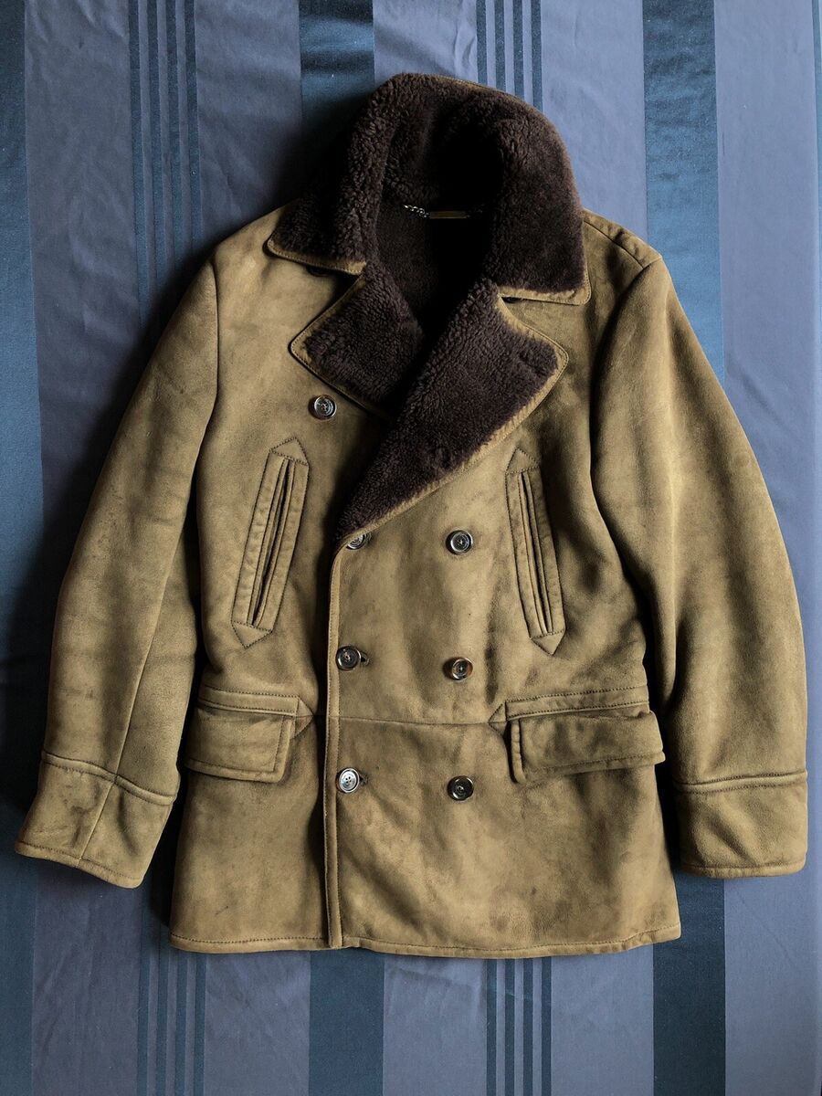 Ralph Lauren Purple Label SMALL Olive Suede Spanish Lamb Ralph Lauren Purple Label SMALL Olive Suede Spanish Lamb