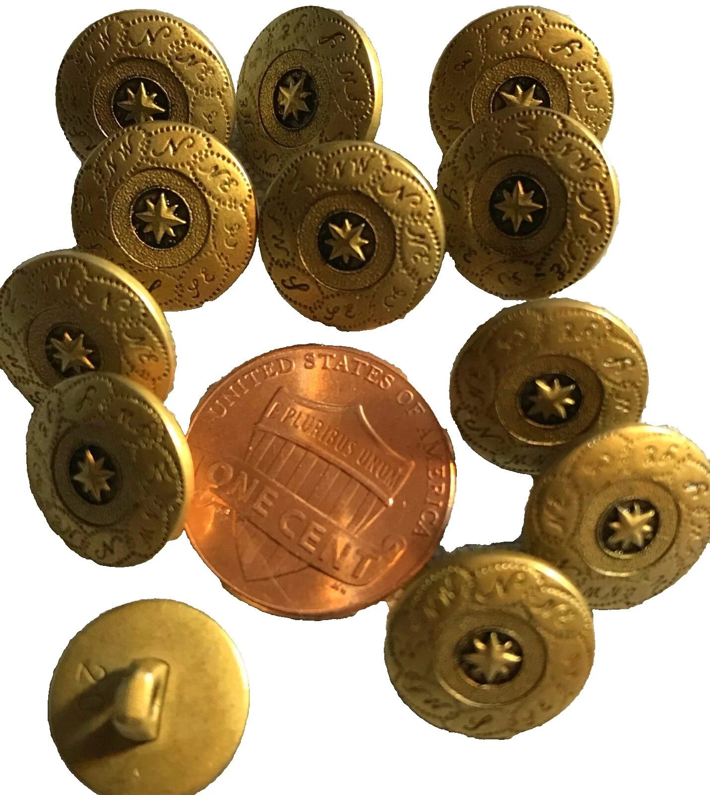 Black Brass Sewing Buttons