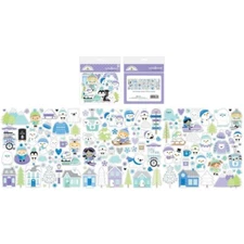 Doodlebug Odds Ends Snow Much Fun Snowman Penguin Kids Homes Winter Skiis Seal