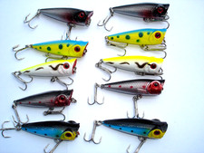 10 X Popper Minnow Leurres Artificiel 5 CM 6 Gr Appât De Superfcie BAR