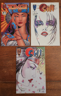 Shi The Way of the Warrior #1,2 + 6 Variant Tomoe 1 Cover Crusade Comics 1995 NM