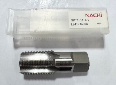 Nachi 1''-11.5 NPT HSS Taper Pipe Tap 5 Flute