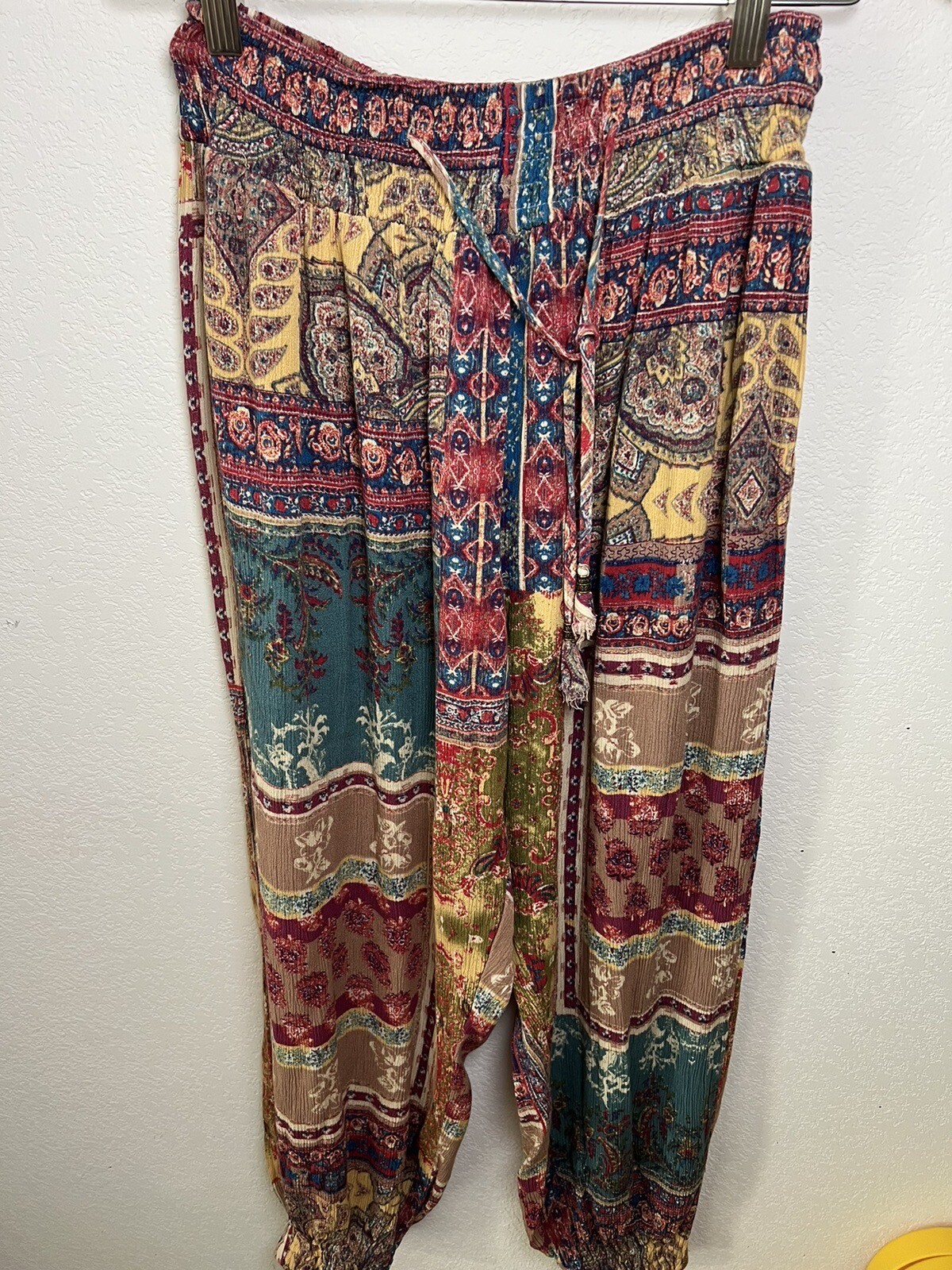 Women's Large Multicolor Jogger Harem Pants by Dress Forum Los Angeles-image