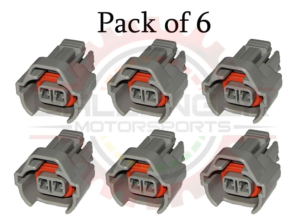 Pack of 6) 2 way Connector For Nippon Denso Type Injector | eBay