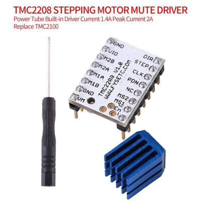 TMC2208 V1.2 Stepper Motor Driver Chip Driver Module Heat Sinks 3D Printer 5PCS