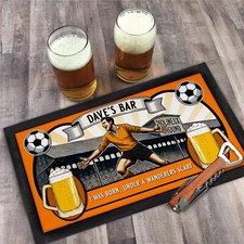 Personalised Bar Runner Wolverhampton Football Fan Rubber Beer Mat Pub SBR94