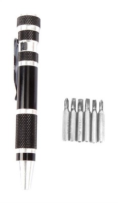 Home Plus HDQ2014010 Black/Silver Aluminum 6-In-1 Screwdriver 6 in. (Pack of 48)