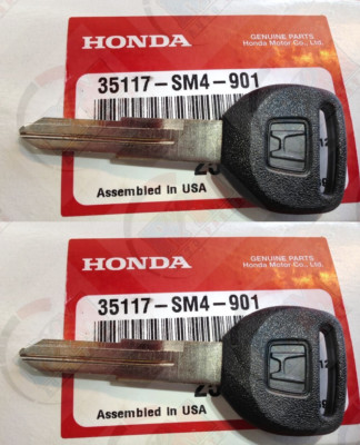 Genuine Honda Master Blank Ignition Key Set (2 Keys) - Part #35117SM4901 For Integra, CL, TL