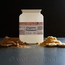 Flaxseed Capsules Linseeds Golden and Brown Flax Seed Capsules.
