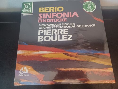 1986 Erato Berio Sinfonia Pierre Boulez Vinyl LP NUM 75198 - Sealed France - Picture 1 of 3