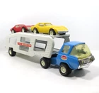 Tonka 1977 Vtg Car Hauler Corvette Car Carrier Tractor Trailer Pressed Steel See