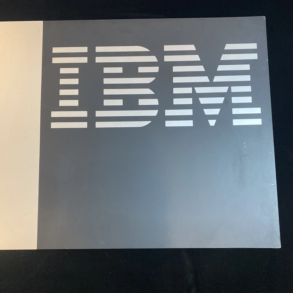 Super Rare 80s IBM Office Products Division Orig. Wall Mount Metal Sign 36”X 18” - Image 3 of 4