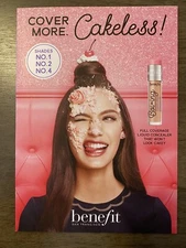 New! Benefit Boi-ing Cakeless Concealer No.1, 2, 4 Sample Card .004oz / .13mL