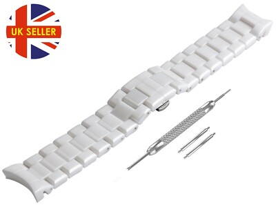 For EMPORIO ARMANI AR1403 Ceramic White Full Strap/Band/Bracelet Watch 22mm  Mens | eBay