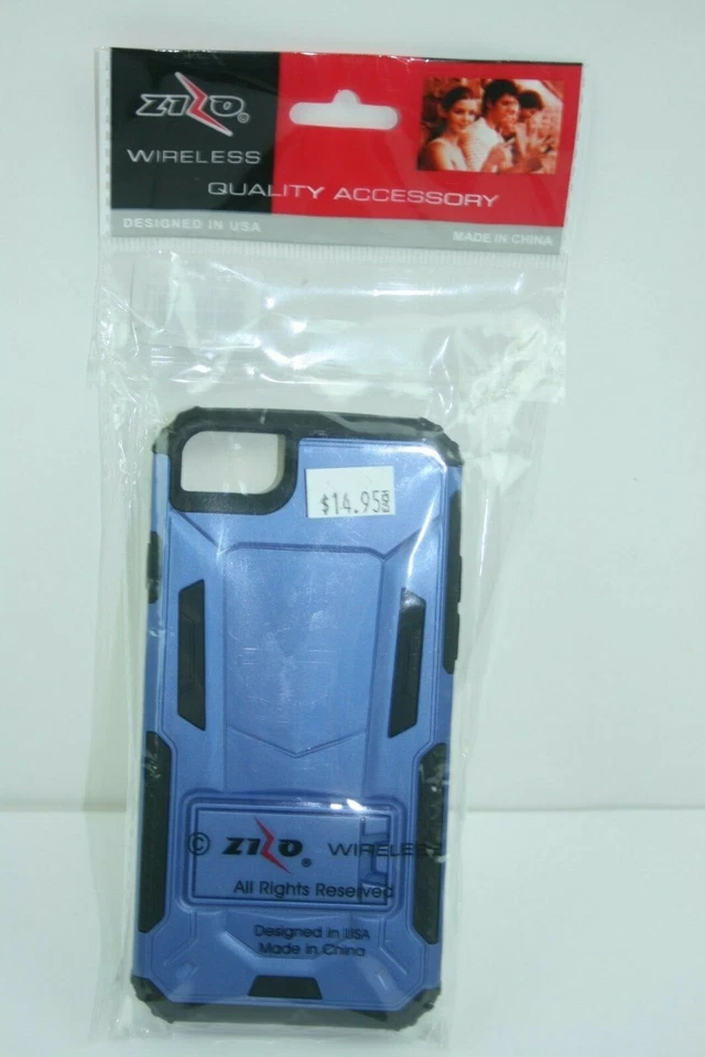 Funda iPhone 7 - Azul Zizo/Negro, Soporte, Carga Inalámbrica Foto 3 de 4