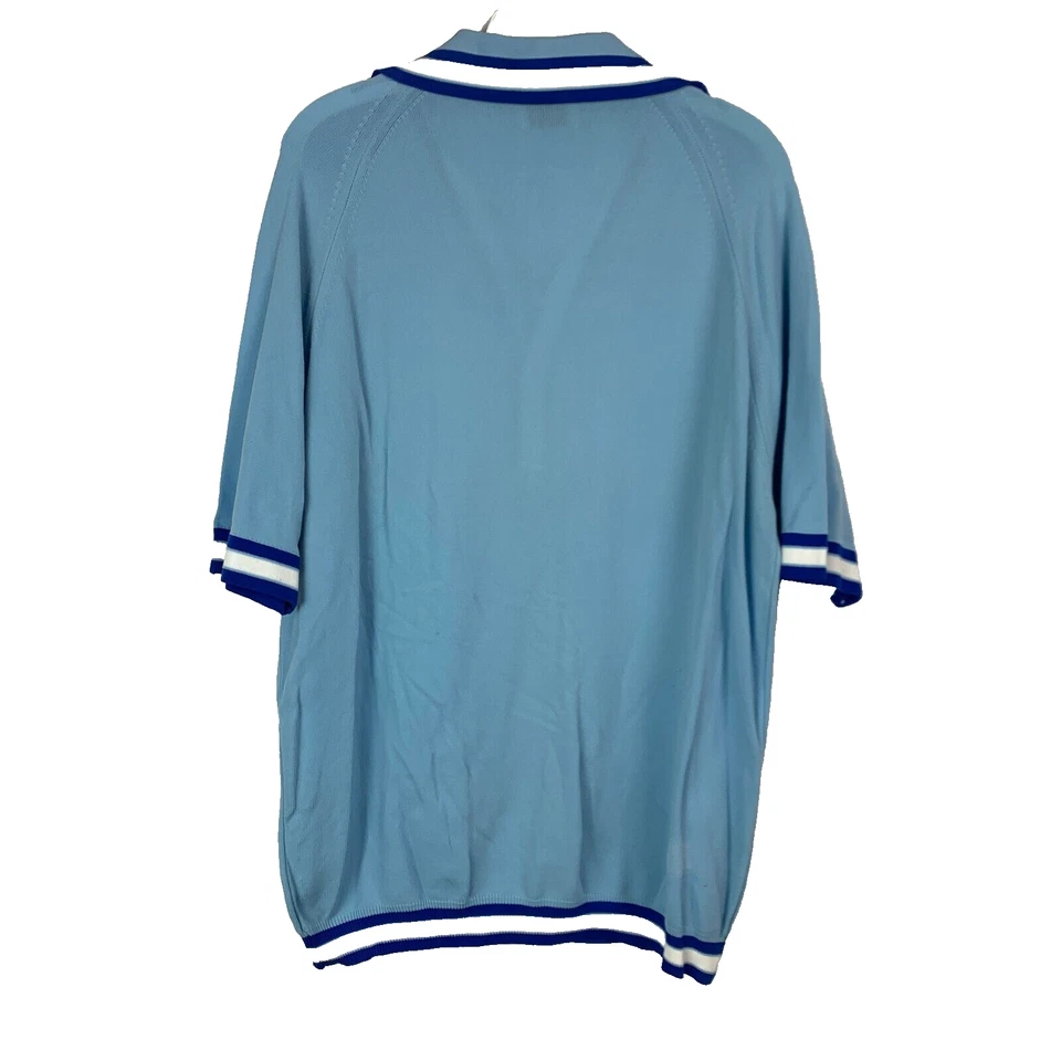 Camisa Polo Rockabilly Vintage Años 60 Towncraft Penneys Olefin Disco Grande Foto 4 de 4