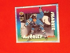 1996 Upper Deck Jello Superstar Mascot Uncut Marty McSorley S.J. Sharkie 