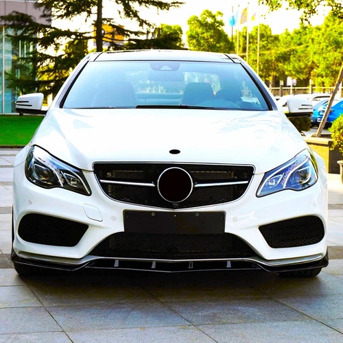 Mercedes E Klasse Coupe W207 C207 AMG Line Frontlippe Splitter Glanz Schwarz 2013-16 - Bild 5 von 11