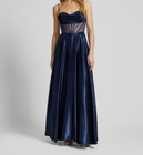 Hey Kyla ❤️ Abendkleid mit Spaghettiträgern in dunkelblau ❤️ Gr. 36