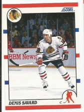 DENIS SAVARD 1990-91 SCORE CARD MINT CONDITION
