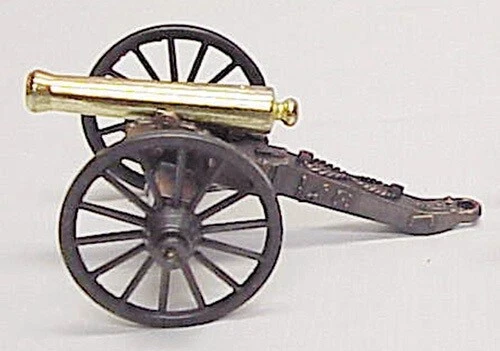 DIE CAST 1857 NAPOLEION CANNON WITH BRASS PLATED BARREL NEW IN BOX