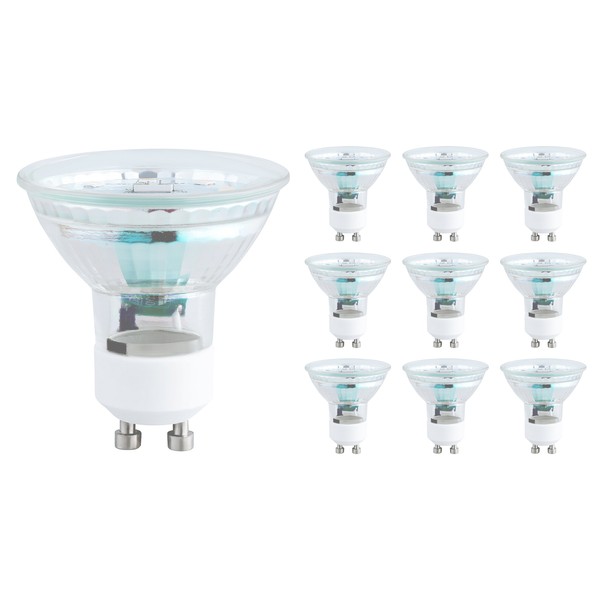 10X Led Lampe GU10 Warmweiss 4W / 30W Leuchtmittel Strahler Spot 230V Sebson-image