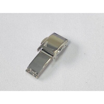 Fermoir à Boucle Pour Montre Grand Seiko - 16 Mm, Acier Inoxydable, Argenté, Ref. AA0EPSA01B, Neuf Japon