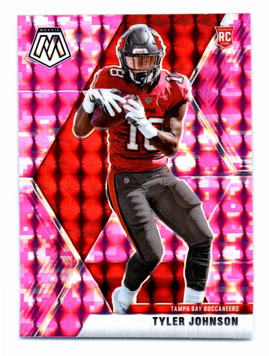 2020 Panini Mosaic Camo Pink Tyler Johnson Rookie Tampa Bay