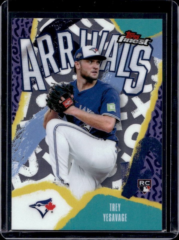 2026 Topps Finest Trey Yesavage Arrivals RC Rookie #A-8 Blue Jays