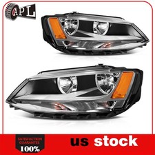 Fits 2012-2018 Volkswagen Jetta Replacement Headlights Assembly Front Lamp LH+RH