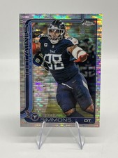 2025 Topps Chrome #289 Jeffery Simmons Pulsar Refractor
