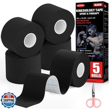 5 Rolls Kinesiology Tape, 2 inch x 16.4 Feet Waterproof Athletic 0.80 per gallon