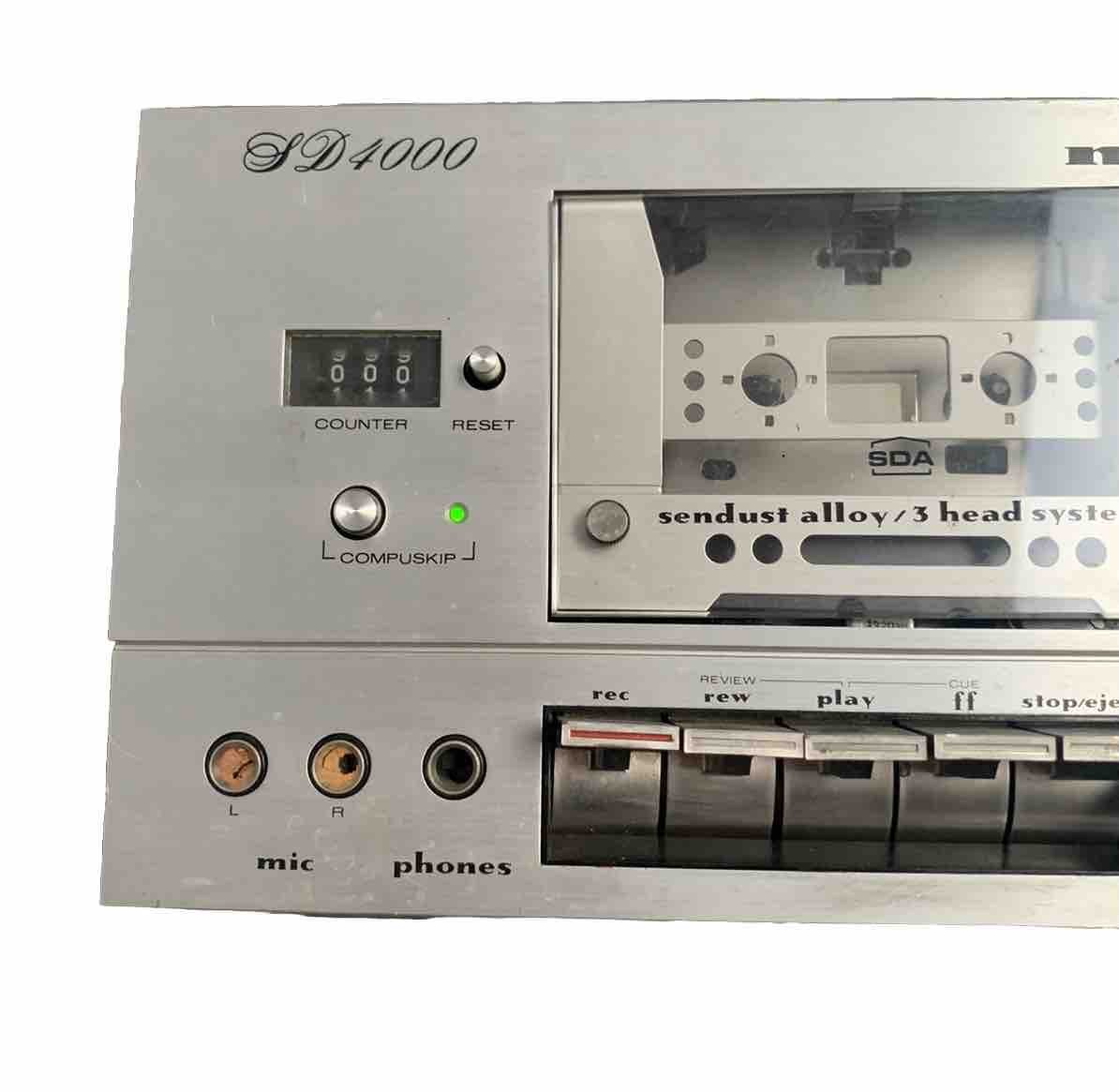 Vintage MARANTZ SD-4000 Cassette Deck 2-speed 3-head SUPERB