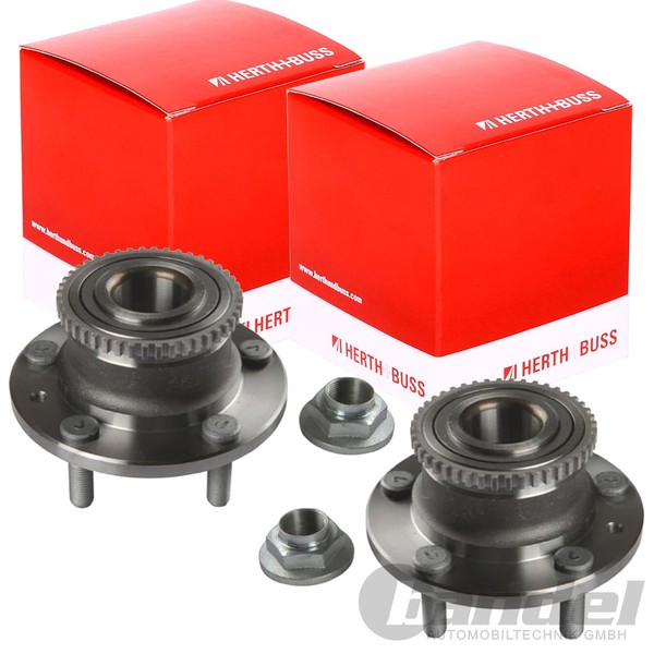 2X Herth+Buss RADLAGER-SATZ Hinten Passend FüR Mazda 323 6 626 Mpv Premacy Xedos-image