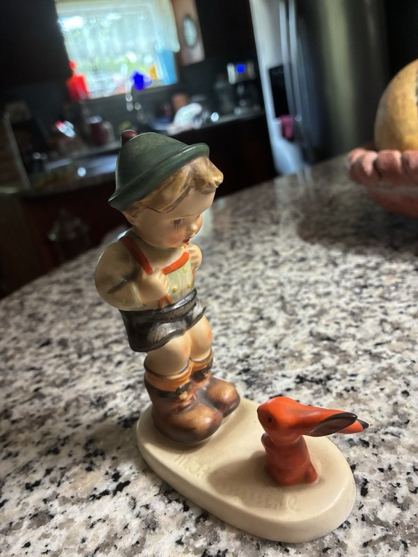 Gobble Hummel “Sensitive Hunter” Young Boy In Traditional Bavarian Attire