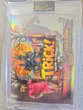 Wild Card Trick Or Treat Lionel Messi/Lamine Yamal 1 Of 1 Rookie. rookie card picture