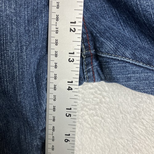 Pantalones de mezclilla holgados Enyce significa 42x32 ropa de calle bordados calce suelto patinador años 90 - Imagen 11 de 17