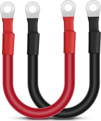 Batteriekabel, 2 Stück 30CM 35mm² 2AWG Starthilfekabel Auto 12V Batterie Kabe...