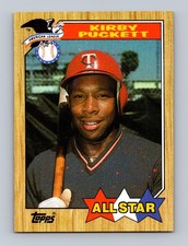 Kirby Puckett All Star Minnesota Twins #611 1987 Topps Baseball