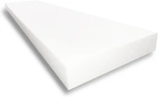 6" X 24" X 72" Cushion and Upholstery Foam, White