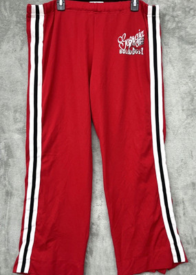 VTG Sand Knit Men's Georgia Bulldogs Warmup Breakaway Pants Size L Snap Buttons