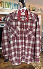 VTG Pendleton High Grade Western Men's Wear Pearl Snaps Wool Shirt LG  Ex Cond.