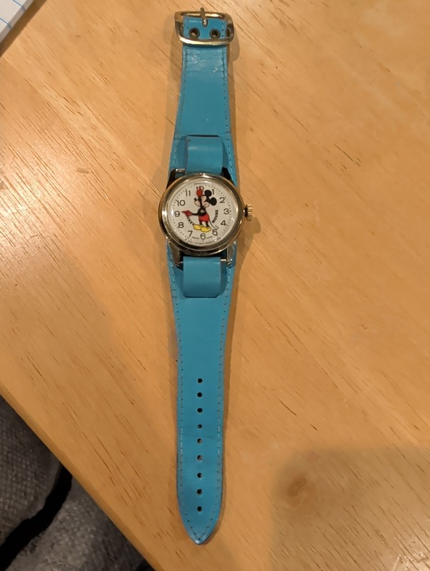 Vintage 1970s Bradley Mickey Mouse Disney Watch | Rare | Swiss | Wind-Up |Works!