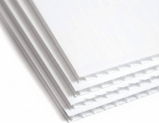A5 White Fluted Plastic Sheets x 70 - Twin-Wall Corrugated Board - Boxes & Board