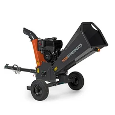 Titan Attachments Tow-Behind Wood Chipper, 420cc 13.5HP PowerBuilt Engine