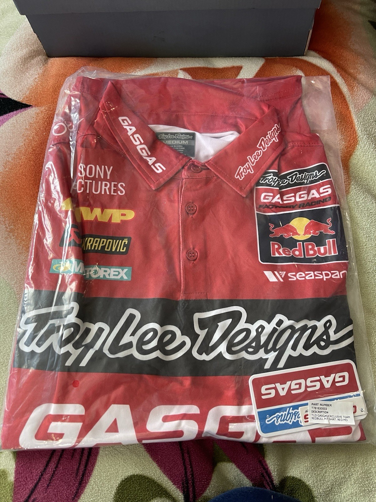 Troy Lee Designs TLD GasGas Exclusive Team Red Bull Pit Shirt Red Medium