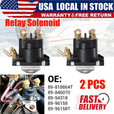 US Stock 2PC 12V Starter Trim Relay Solenoid ...