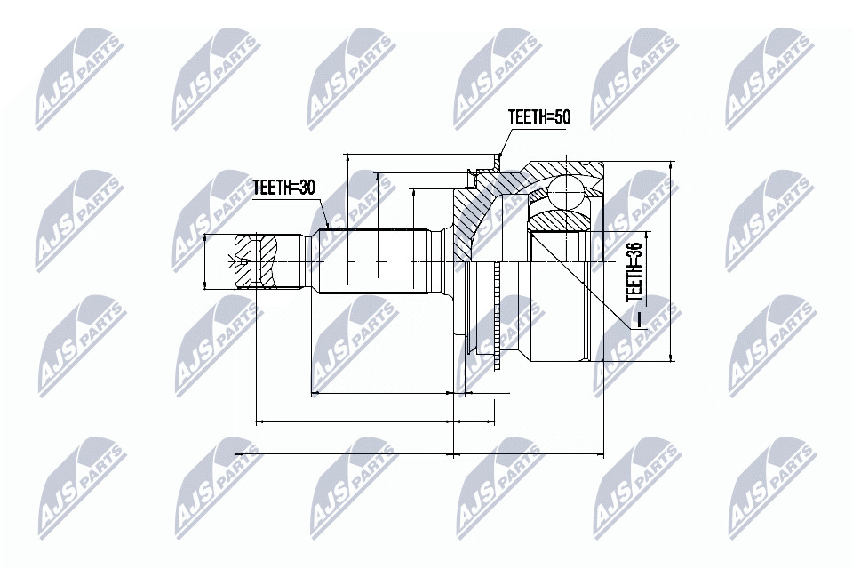 N.T.Y. NPZ-MS-055.NTY Joint Kit, drive shaft for MITSUBISHI
