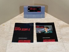 Super Scope 6 SNES Cart & 2 Manuals No Box No Gun Authentic Tested
